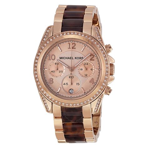 michael kors rose gold chunky watch|mk rose gold watch sale.